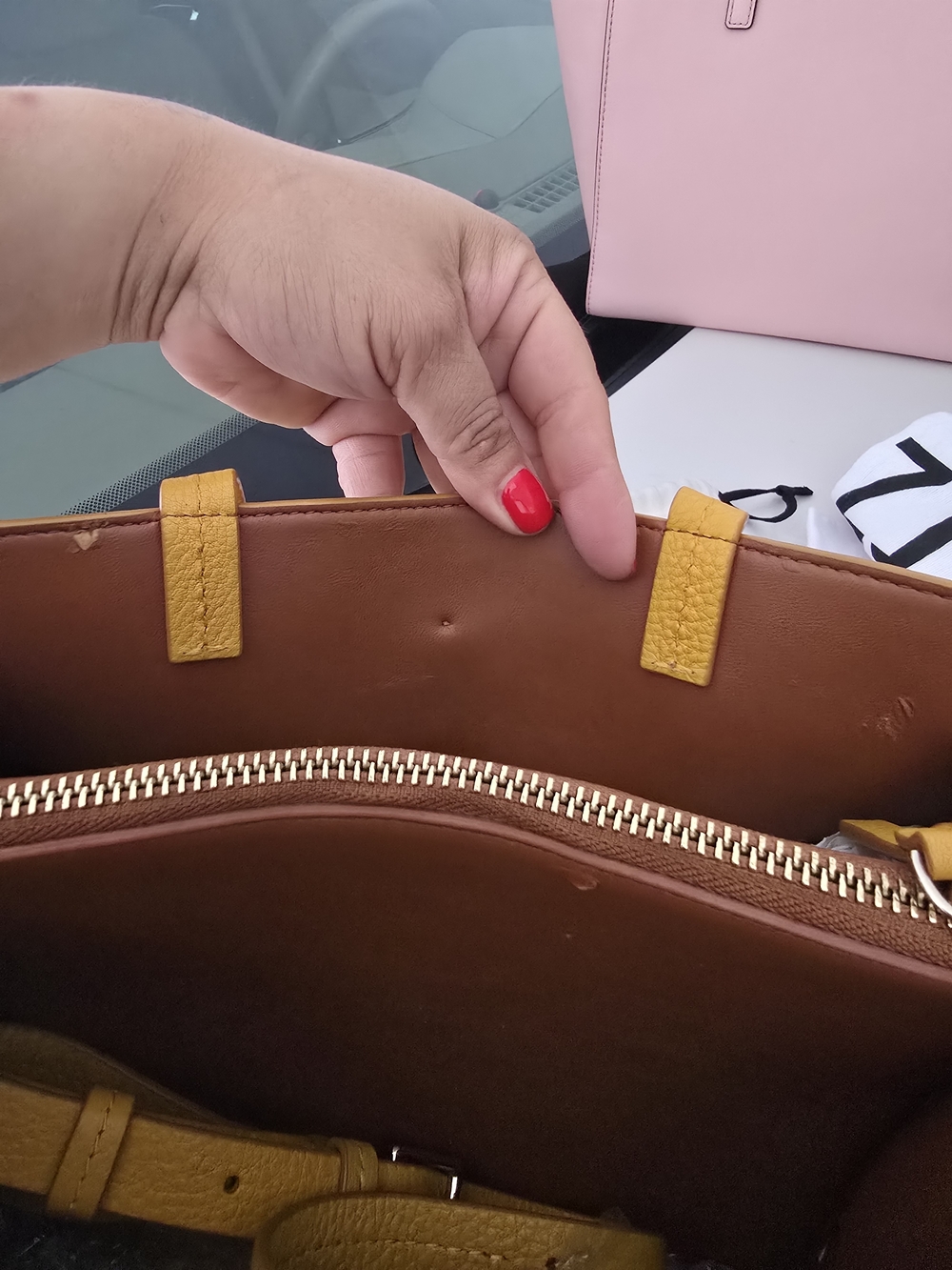 Kate Spade New York Hayes Street Leather Isobel in Saffron - Picture 10 of 14